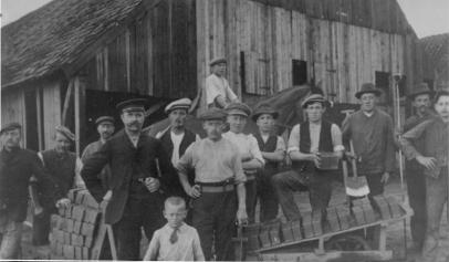 Die Brands auf Ziegelei bei Bremen, ca.1910